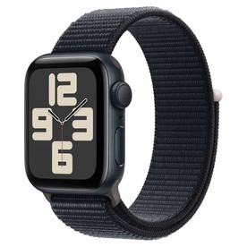Apple Watch SE GPS, 40mm Space Gray Aluminium Case with Black Sport Band