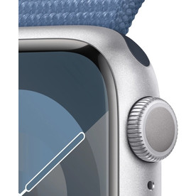 Apple Watch Series 9 GPS 45mm Silver, Winter Blue Sport Loop (MR9F3)