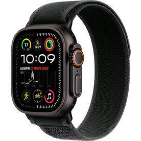 Apple Watch Ultra 2 2024, 49mm, Black Titanium, Black Trail Loop, Размер S/M (MX4U3)