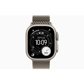 Apple Watch Ultra 3 2025, 49mm, Natural Titanium Milanese Loop, Размер M (MEWY4)