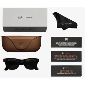 Очки дополненной реальности Ray-Ban Meta Wayfarer RW4006 Shiny Black | Green